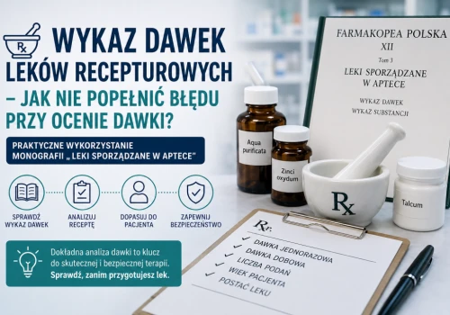 Wykaz dawek leków recepturowych – jak nie popełnić błędu przy ocenie dawki? Praktyczne wykorzystanie monografii „Leki sporządzane w aptece”