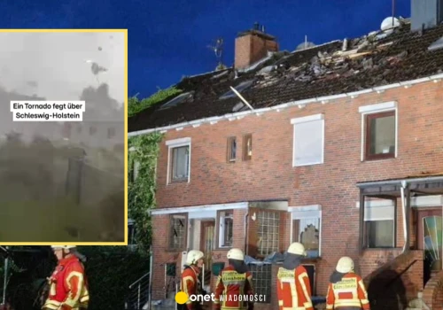 Tornado przeszło przez miasto w Niemczech. Zniszczonych nawet 50 domów