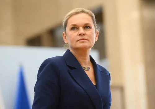 Knajacki język minister Nowackiej. Zwróciła się do Morawieckiego. 