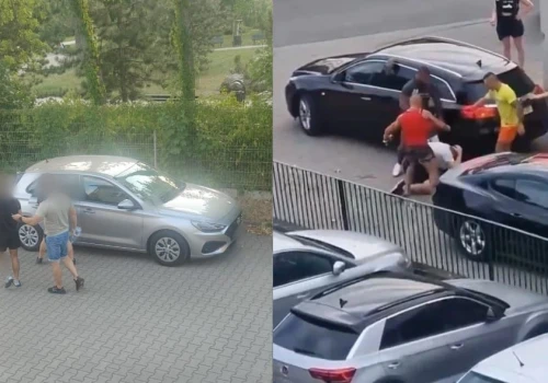 Błyskawiczne zatrzymanie dwóch mężczyzn podejrzewanych o udział w pobiciu ukraińskiej pary we Wrocławiu. Nagranie krąży w sieci
