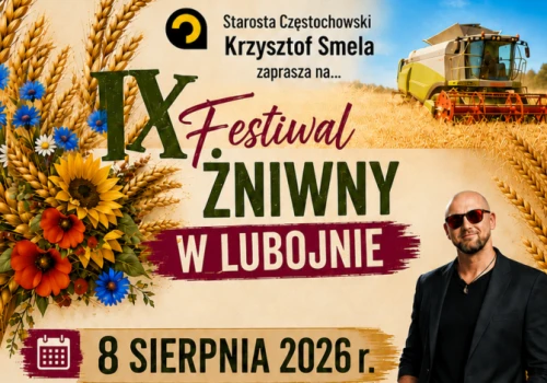 Już 8 sierpnia w Lubojnie odbędzie się IX Powiatowy Festiwal Żniwny