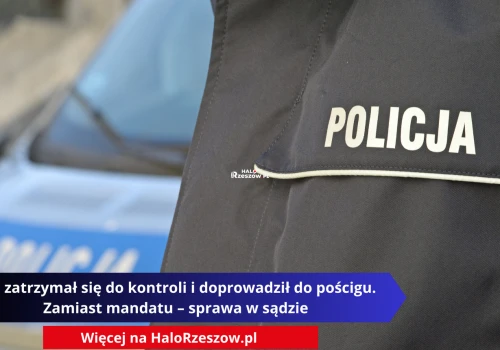 Nie zatrzymał się do kontroli i doprowadził do pościgu. Zamiast mandatu – sprawa w sądzie