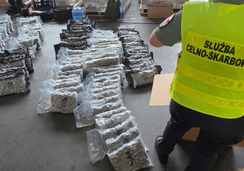 Prawie tona marihuany ukryta w kartonach z odzieżą. Nikt się nie zgłosił po jej odbiór