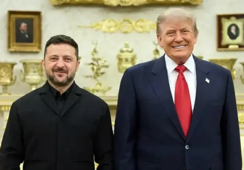 Zełenski zachwycony spotkaniem z Trumpem