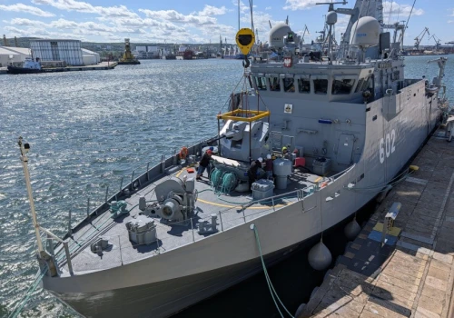 OSU-35K zamontowany na ORP Albatros