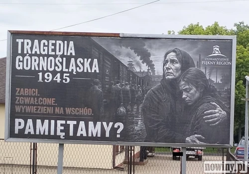 „Zabici, Zgwałcone, Wywiezieni na wschód”. Banery w Pszowie, Wodzisławiu Śląskim i Lubomi