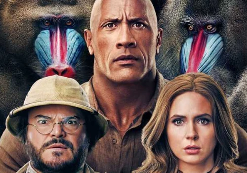 Bravestone, Ruby Roundhouse i reszta ekipy uciekają z gry w Jumanji: Open World