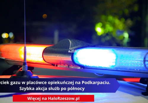 Wyciek gazu w placówce opiekuńczej na Podkarpaciu. Szybka akcja służb po północy
