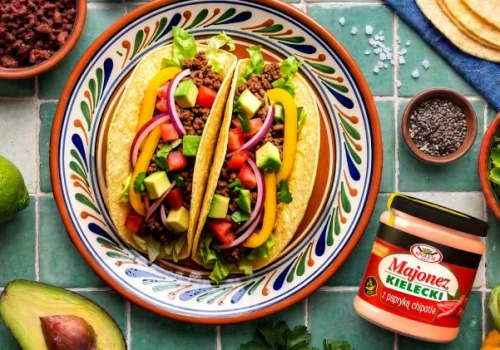Tacos z wołowiną i świeżą salsą