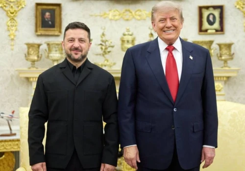 Zełenski spotkał się z Trumpem