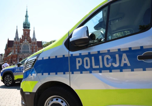 Policjanci świętowali na Rynku Podgórskim w Krakowie