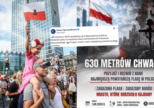 Prawo i Sprawiedliwość zapowiada, że rozwiesi najdłuższą flagę powstańczą 1 sierpnia
