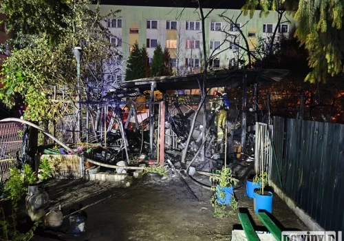 Tragiczny pożar na ogródkach działkowych w Gliwicach