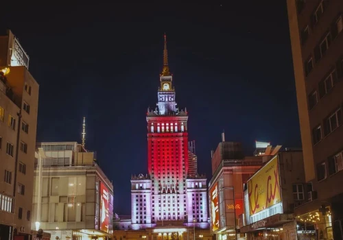 Pałac Kultury i Nauki zostanie podświetlony w biało-czerwono-białą flagę wolnej Białorusi
