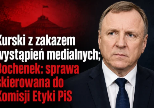 Kurski z zakazem wystąpień medialnych; Bochenek: sprawa skierowana do Komisji Etyki PiS