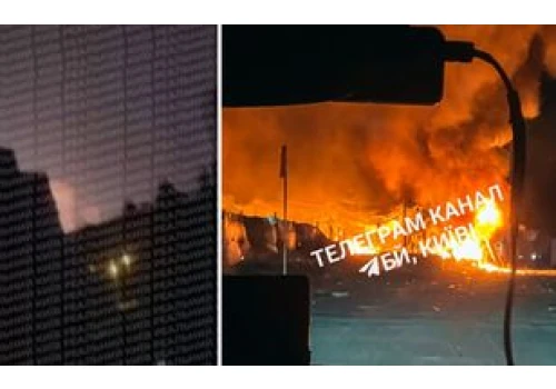 Zmasowany atak w Ukrainie. Eksplozje w Kijowie, zawyły syreny