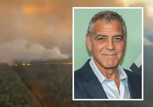 George Clooney ewakuowany przez pożary we Francji. 
