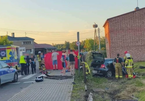 Kierowca BMW wjechał na chodnik i potrącił 9-latka na rowerze. Chłopiec zmarł w szpitalu