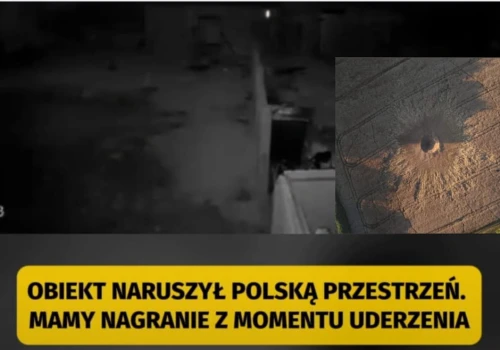 „Najprawdopodobniej rosyjska rakieta”. Mamy nagranie z uderzenia niezidentyfikowanego obiektu w Tarnawie-Kolonii