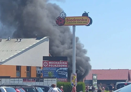 Gęsty dym nad Sędziszowem Małopolskim