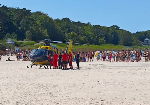 Ustka: walka o życie plażowicza. Zabrało go LPR