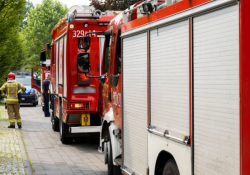 Wyciek gazu i pożar. Akcja strażaków w Tomaszowie Mazowieckim