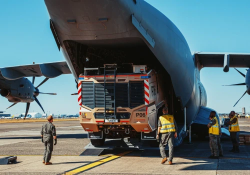 Belgijski A400M ruszył do Francji. Na pokładzie gaśnicza Pantera