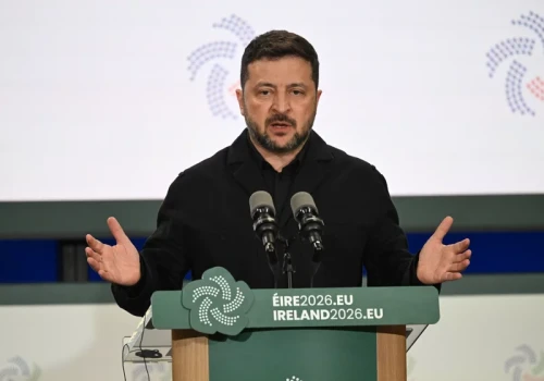 Zełenski skomentował uderzenie rosyjskiej rakiety w Polsce
