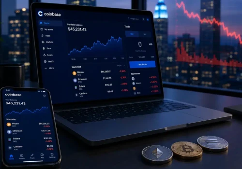 Coinbase przejmuje rynek i… traci setki milionów. Inwestorzy nie kupili tej historii