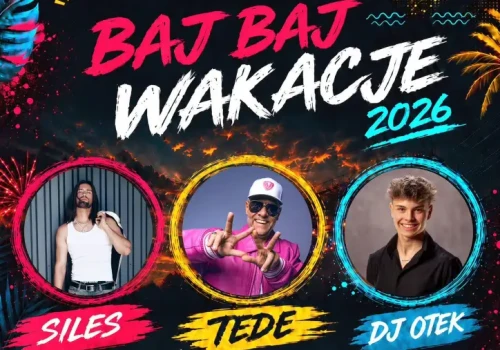 Wielki finał wakacji w Braniewie! Tede, Siles i moc atrakcji w Amfiteatrze Miejskim