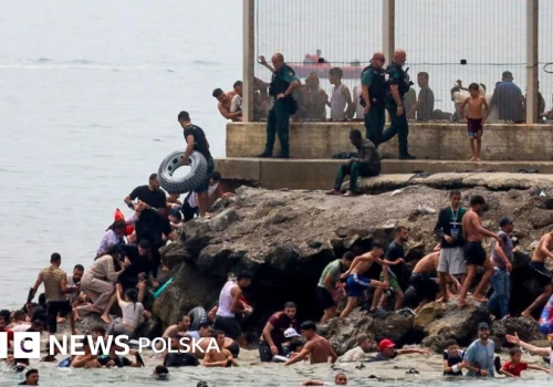 Hiszpania wysyła żołnierzy do Ceuty po napływie tysięcy migrantów z Maroka