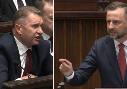 Szef MON wyszedł na mównicę, krzyki w Sejmie. 