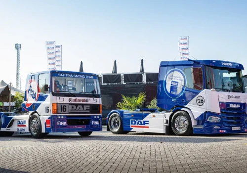 DAF XD Electric Race Truck pod cysternę z mlekiem, w ręce 84-letniego kierowcy