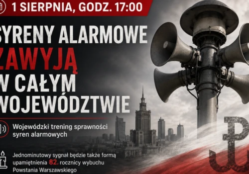Syreny alarmowe zawyją 1 sierpnia. To wojewódzki trening i hołd dla powstańców