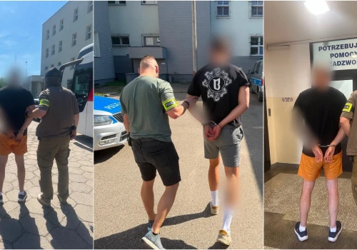 Zatrzymanie piłkarzy po meczu III ligi w Nowym Stawie