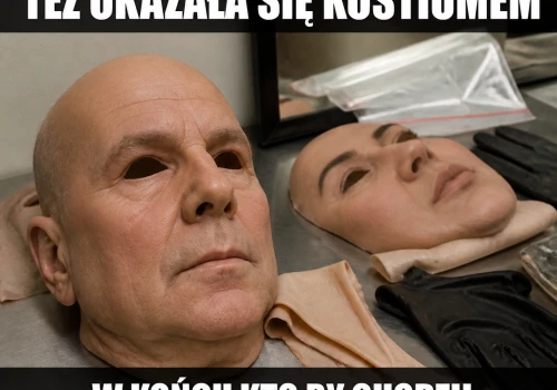 Podejrzany zdjął głowę i wyszedł