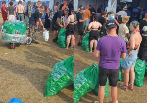 Gigantyczne kolejki na Pol'and'Rock. Rekordziści wynoszą podobno kilka tysięcy dziennie
