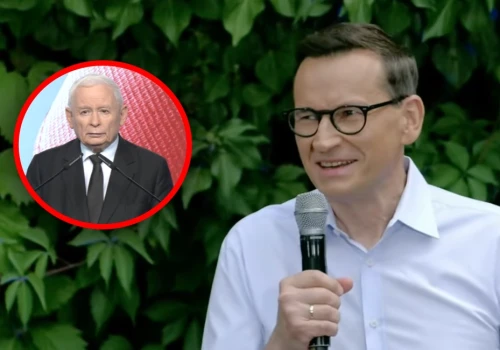 Prezes patrzy i nie wierzy, a KTO to pojawił się na imprezie Morawieckiego?! „Dziś już była przyjaciółka”