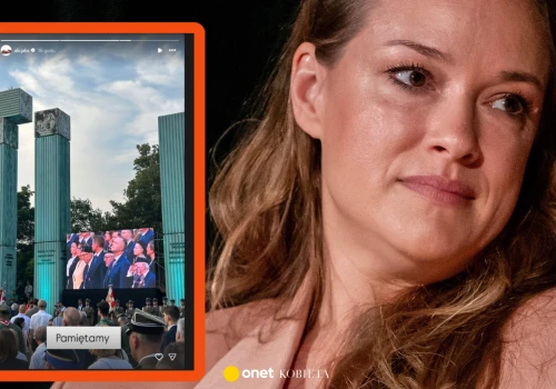 Alicja Bachleda-Curuś oddała hołd powstańcom. 