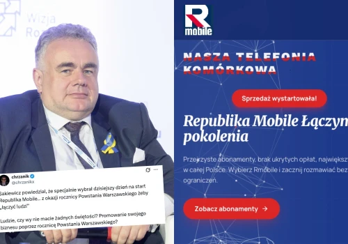 TV Republika wykorzystała obchody Powstania do reklamy swojej sieci komórkowej