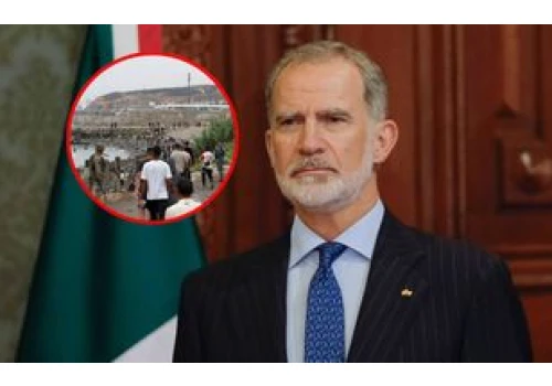 Kryzys migracyjny w Ceucie. Król Filip VI 