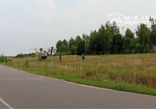 6-letnie dziecko wpadło do ogniska. Na miejscu lądował śmigłowiec LPR