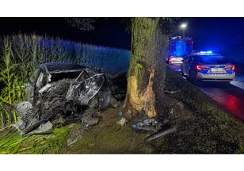 Tragiczny wypadek pod Tłukomami. Zginął 24-latek