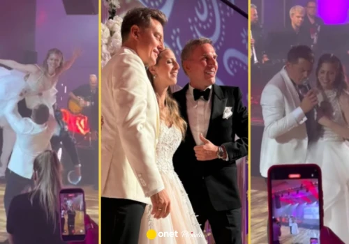 Krzysztof Gojdź pokazał kulisy wesela Rafała Brzozowskiego. Zaśpiewał z ukochaną