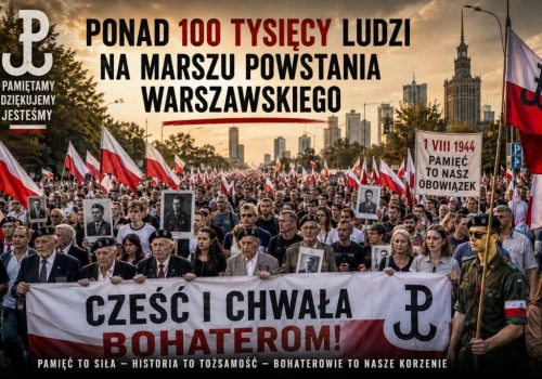Ponad 100 tysięcy ludzi na Marszu Powstania Warszawskiego