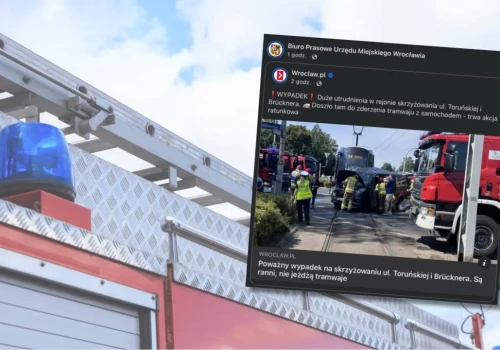 Groźne zderzenie tramwaju z busem. Wśród rannych jest dziecko