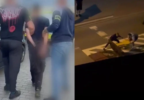 Nieletni urządzili nocną demolkę w Goleniowie. Film trafił do sieci i pomógł policji ustalić sprawców
