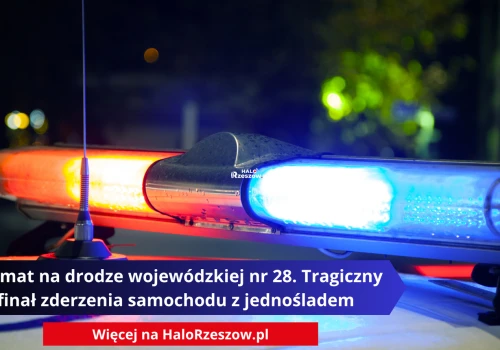 Dramat na drodze wojewódzkiej nr 28. Tragiczny finał zderzenia samochodu z jednośladem