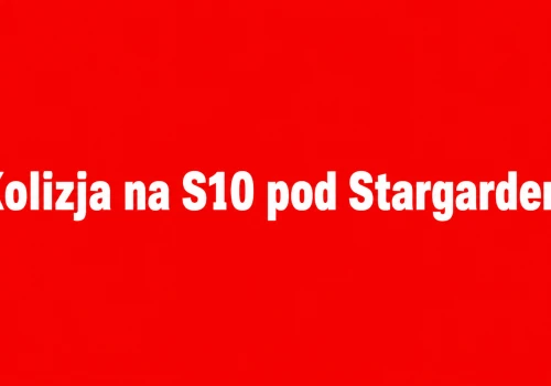 Kolizja na S10 pod Stargardem. Jeden pas zablokowany