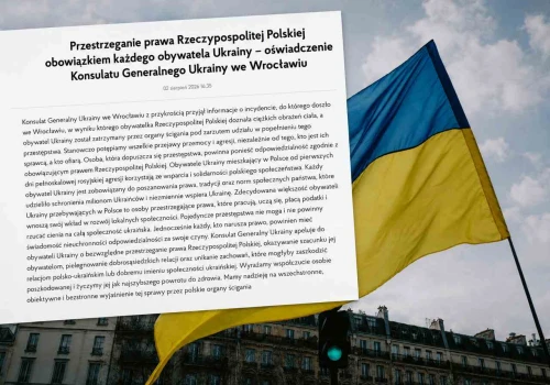 Konsulat Ukrainy wydał oświadczenie po ataku na Polkę. „Osoba winna…”